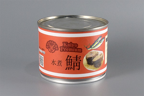 サバ水煮缶詰の写真
